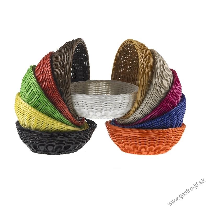 Košík na chlieb biely 20x6,5 cm PP, do umývačky