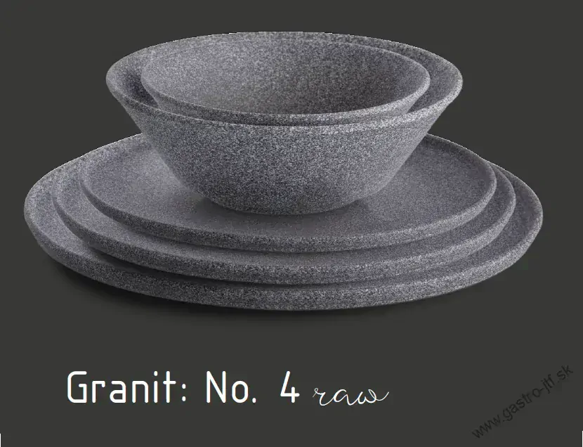 Pasta tanier hlboký 27 cm GRANIT No. 4 raw