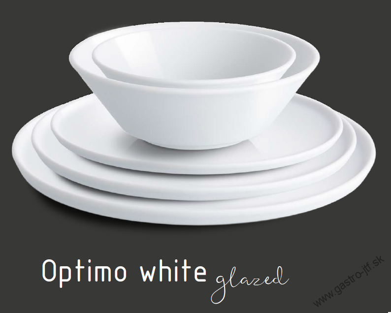 Pasta tanier hlboký 27 cm OPTIMO white glazed