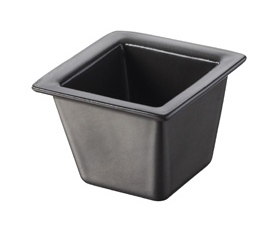 Miska mini kocka čierna 6,5x6,5 cm 50 ml