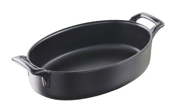 Belle Cuisine Noir mini Pekáčik ovál, 18x12 cm, 400 ml