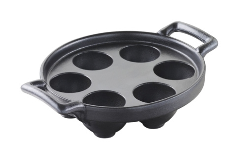 Belle Cuisine Noir tanier na slimáky 6 pozic 14x12,7 cm