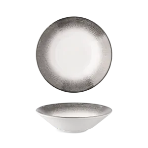 Tanier hlboký pasta 22 cm Optimo SHELL Grey