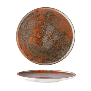 Tanier plytký 29 cm Optimo SHELL Brown
