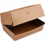 Box na hamburger hnedý 19,5 cm nepremastiteľný [50 ks]