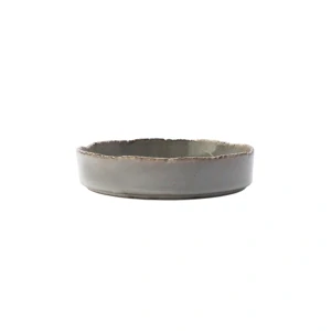 Samto tanier plytký s vysokým okrajom pr. 20,5 cm šedý