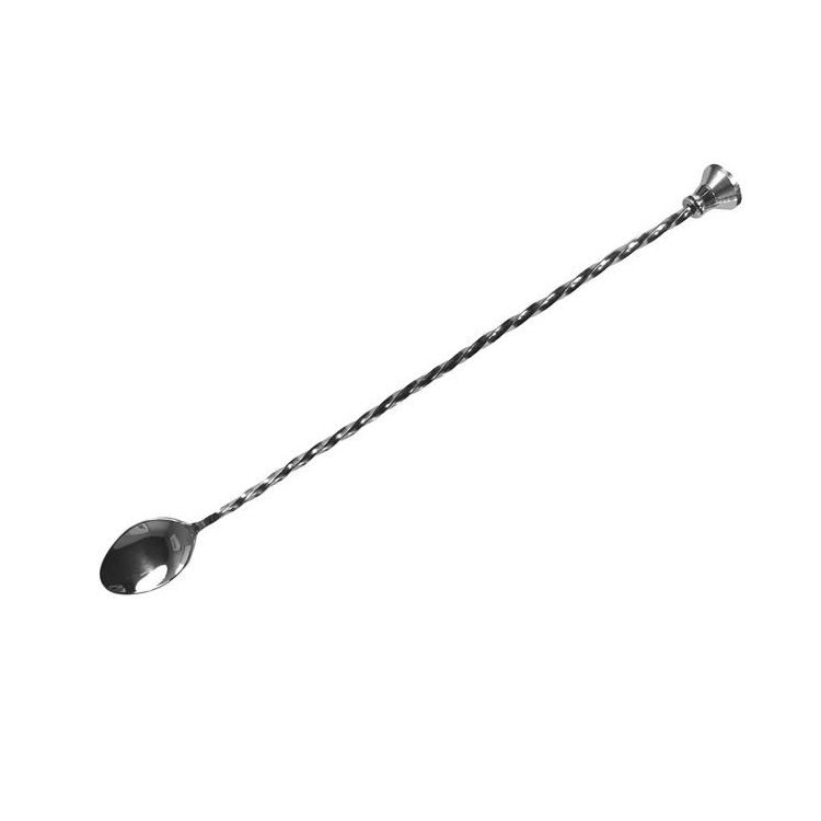 Lyžica barmanská vlnitá s nôžkou/drtítkom 30 cm