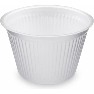 Termo-miska (XPS) okrúhla biela O127mm 500ml [50 ks]