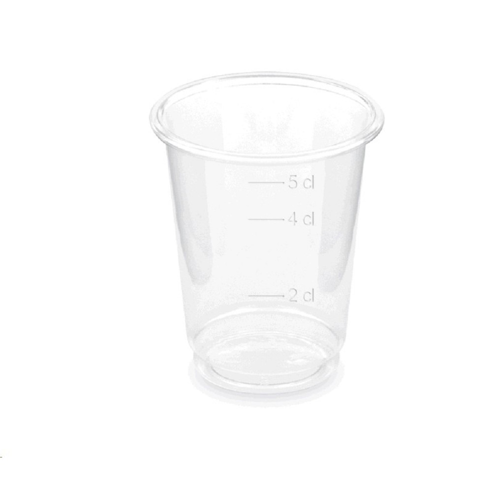 Pohar PET číry  2cl/4cl/5cl  pr.48mm /40ks v bal/ 