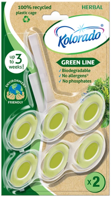 WC Blok Kolorado Green line HERBAL 2x51g