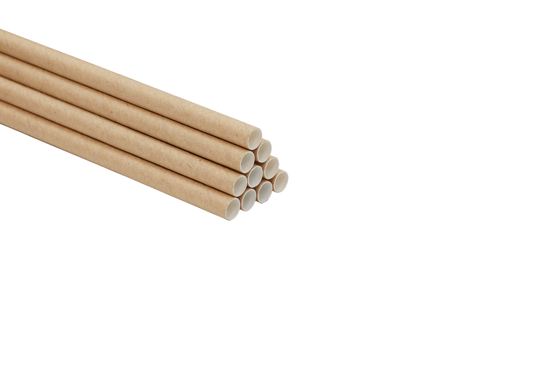 Slamka papierová hnedá Ø 8mm x 25cm [100 ks]