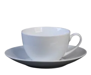 Šálka s podšálkou 25 cl PURE PRAKTIK 1+1 porcelán