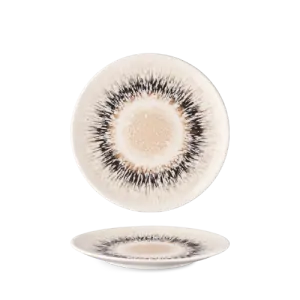 Tanier plytký 21 cm Isabelle SPHERES BROWN
