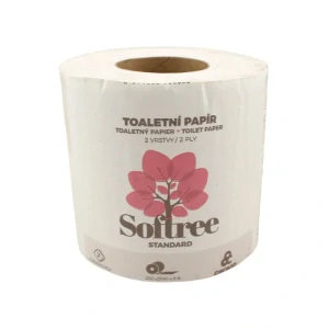 Toaletný papier Softree, recykel, 2vrst., 250 útržkov, 25 m