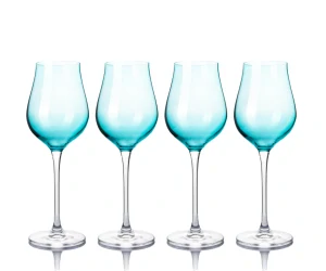 Farebné poháre na prosecco DION 250 ml BLUE (4 ks)