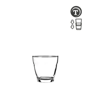 Pohár nízky 230 ml UP STACK ´T´/A12/ (stohovateľný, celotemperovaný)