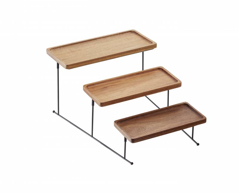 Bufetový set Agát 35x42x23 cm 3 podnosy