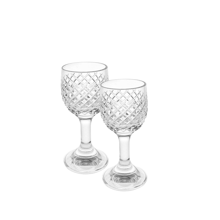 Brúsené poháre 20 ml PRICKLE set 6 ks