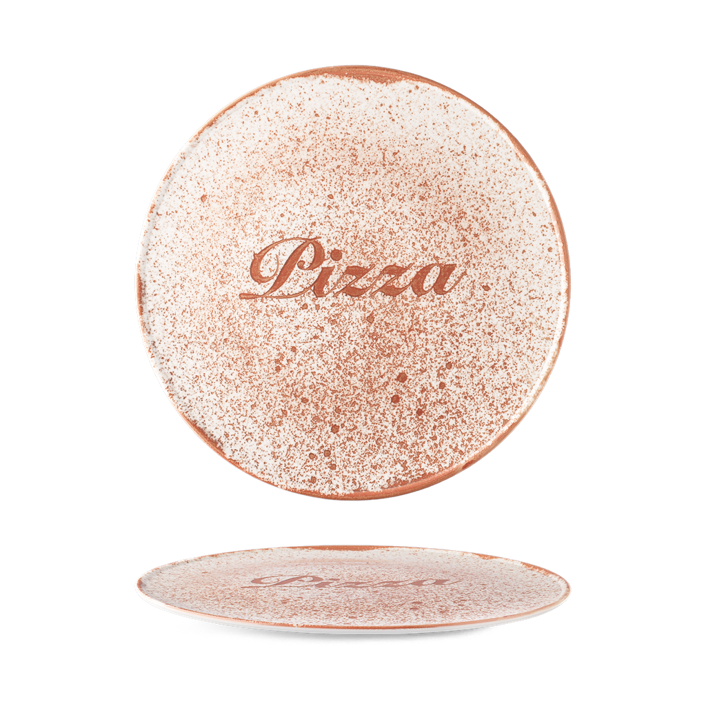 Tanier na pizzu 32 cm Basic PIZZA rustic červený