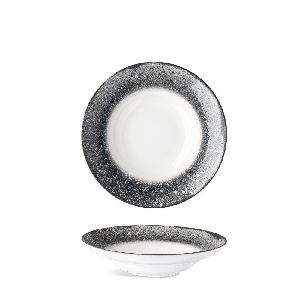 Tanier hlboký pasta 26 cm BASIC prskaný okraj tmavý