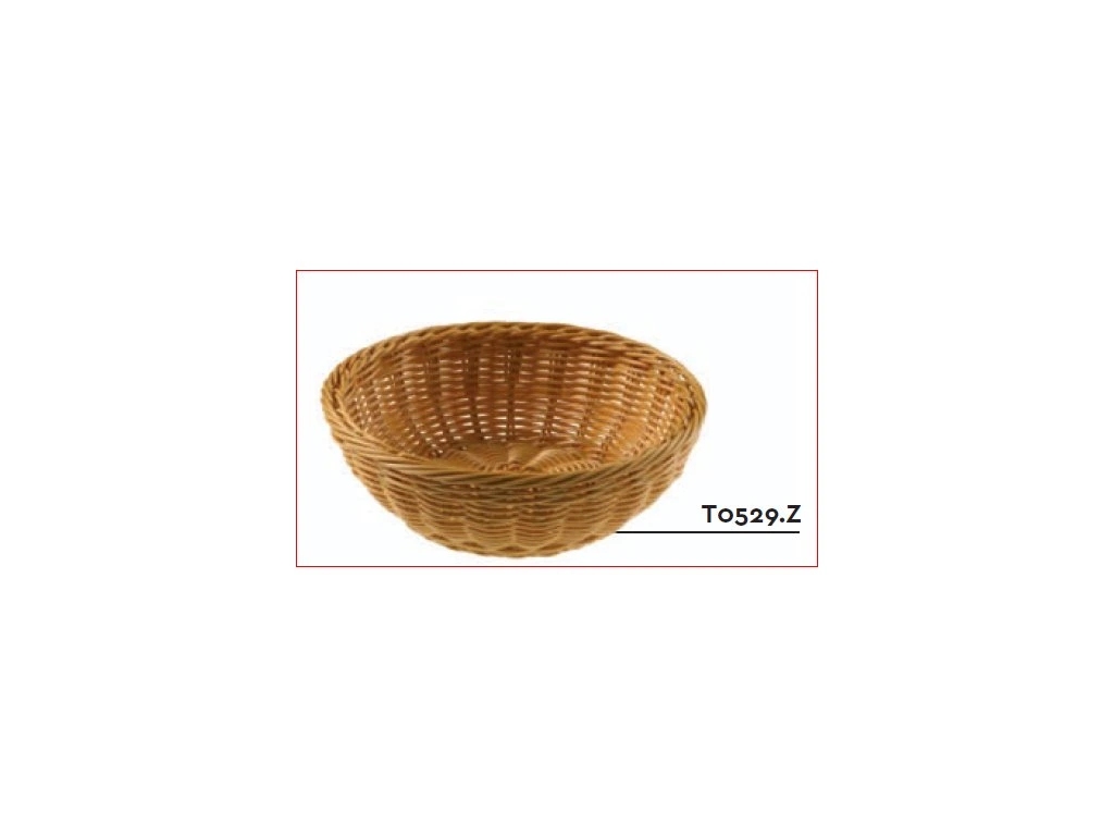 Košík na chlieb svetlohnedý 20x6,5 cm polypropylén vhodný do umývačky riadu