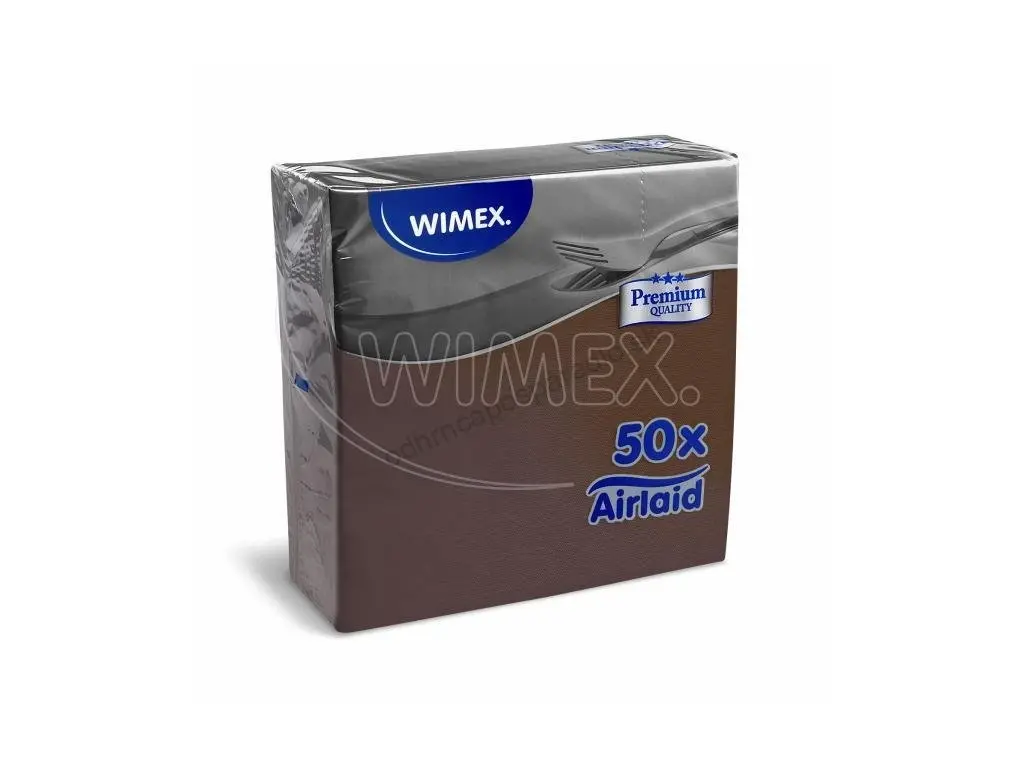Servitky hnedé 50 ks PREMIUM 40x40cm 89121