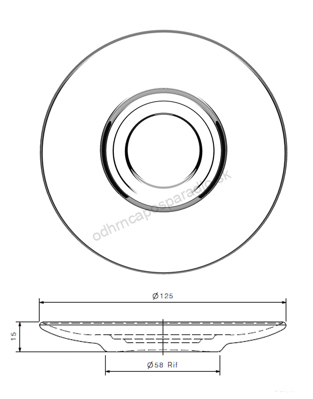 RCR Podšálka sklenená 125 mm COFFEE LINE