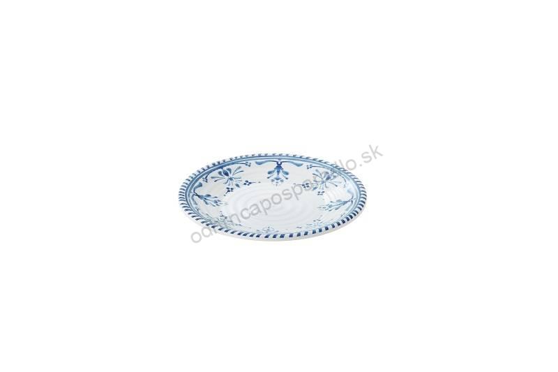 Tanier Ø21,5x2 cm melamín Zante blue/bianco
