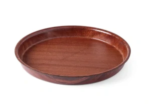 Podnos protišmykový O 42cm výška3 cm imit.dreva