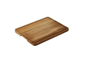 Servírovacia doska z akácie s drážkou 40x30x2 cm