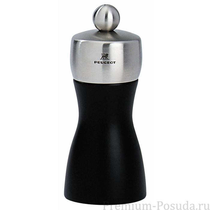 Mlynček FIDJI na soľ 12 cm, čierny