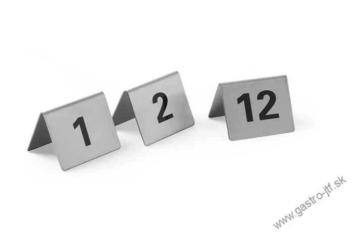 Čísla na označenie stolov 1-12 sada
