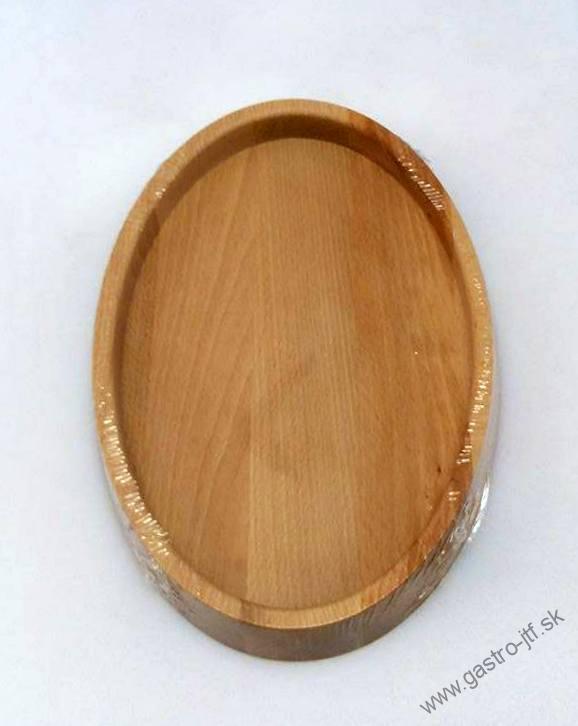 *DOPREDAJ*Čajová tácka elipsa, 300x200x30mm, topoľ,olej