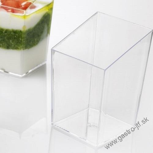 Fingerfood pohárik skosený číry 85 ml 12 ks