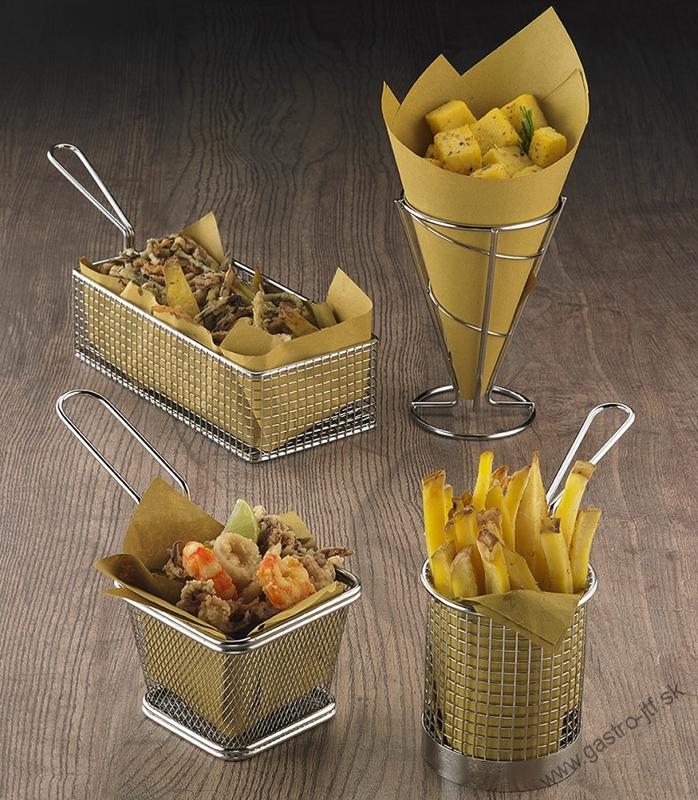 Košík nerezový servírovací 10x10x8 cm T5422 vhodný do umývačky riadu