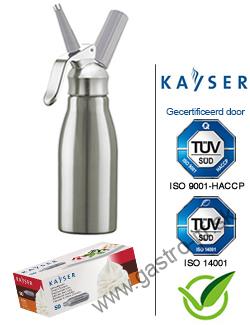 Kayser šľahačková fľaša 0,5l Symphonie hliník+nerez