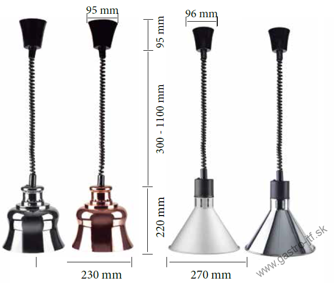 Lampa infra Modern – leštená