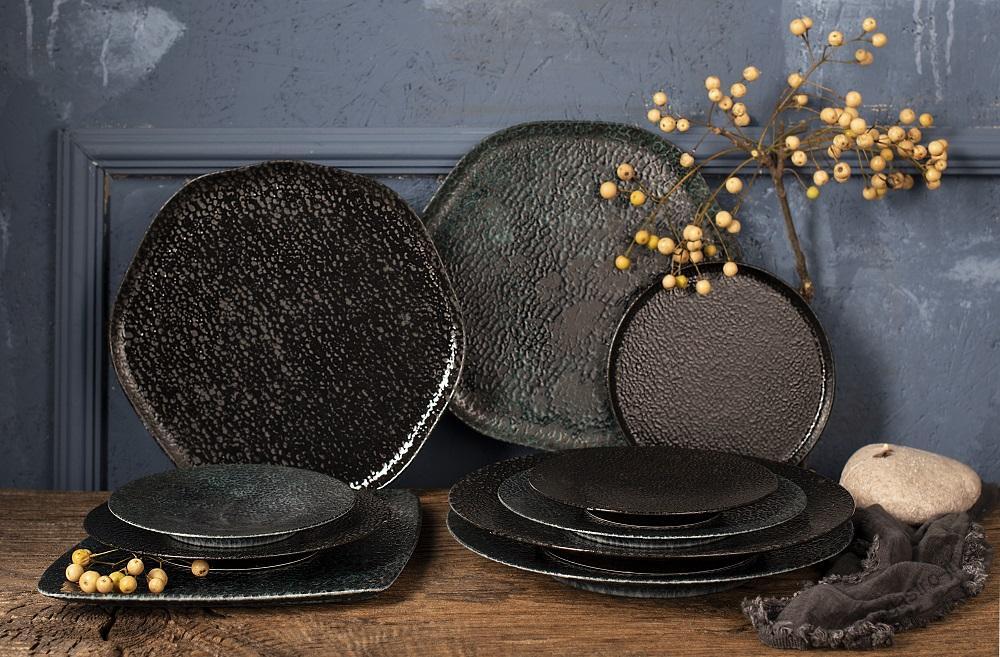 Tanier plytký 27 cm BLACK MOSS