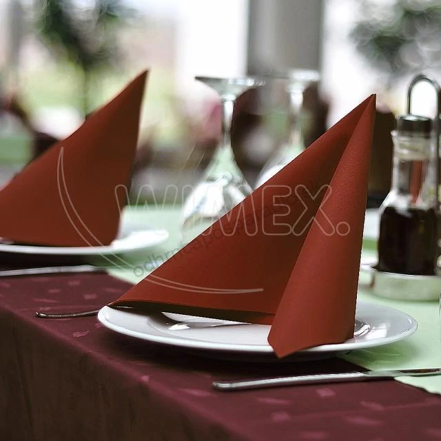 Servitky bordó 50 ks PREMIUM 40x40cm 89108