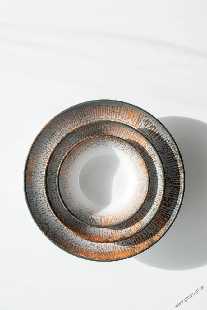 Tanier hlboký pasta 22 cm Optimo SHELL Brown