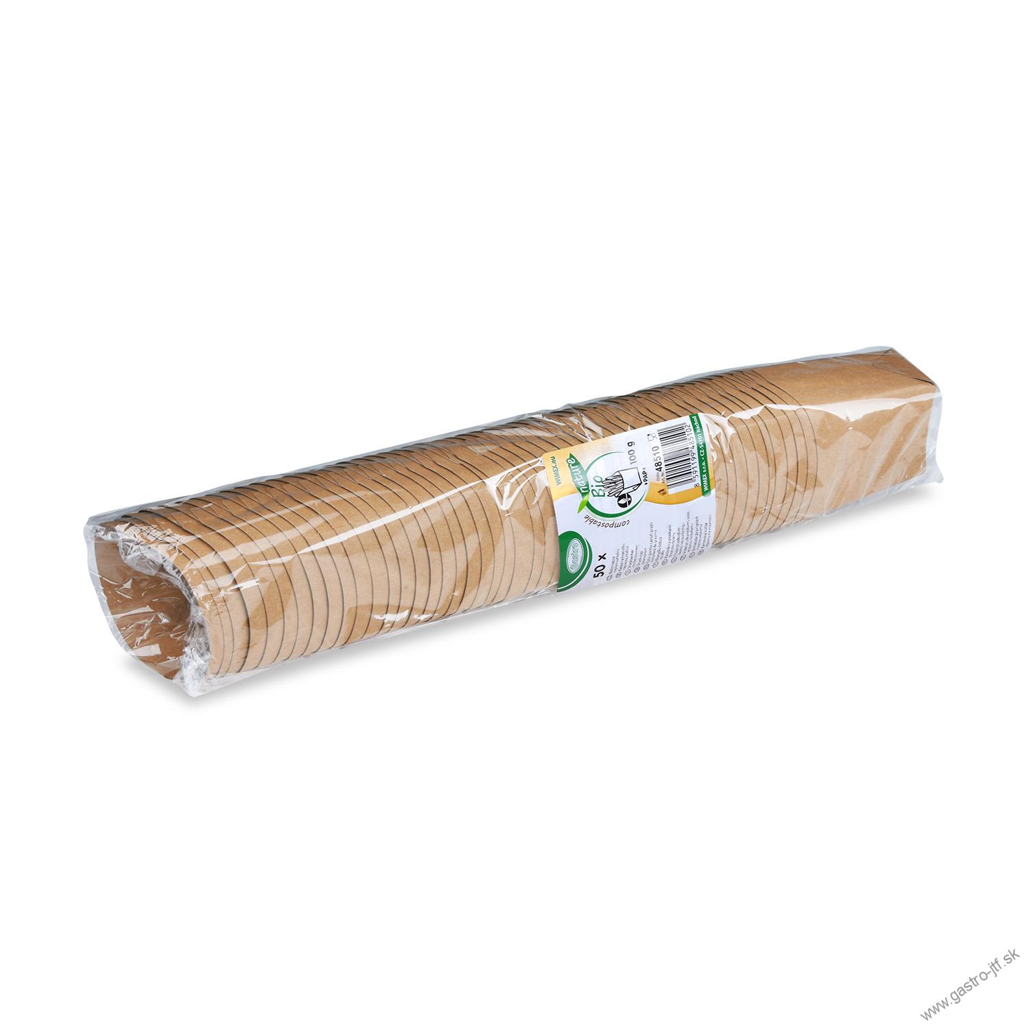 Kapsa na hranolky hnedá 100 g nepremastiteľná [50 ks]