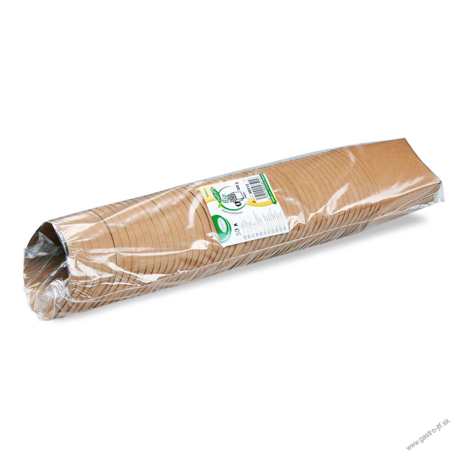 Kapsa na hranolky hnedá 150 g nepremastiteľná [50 ks]