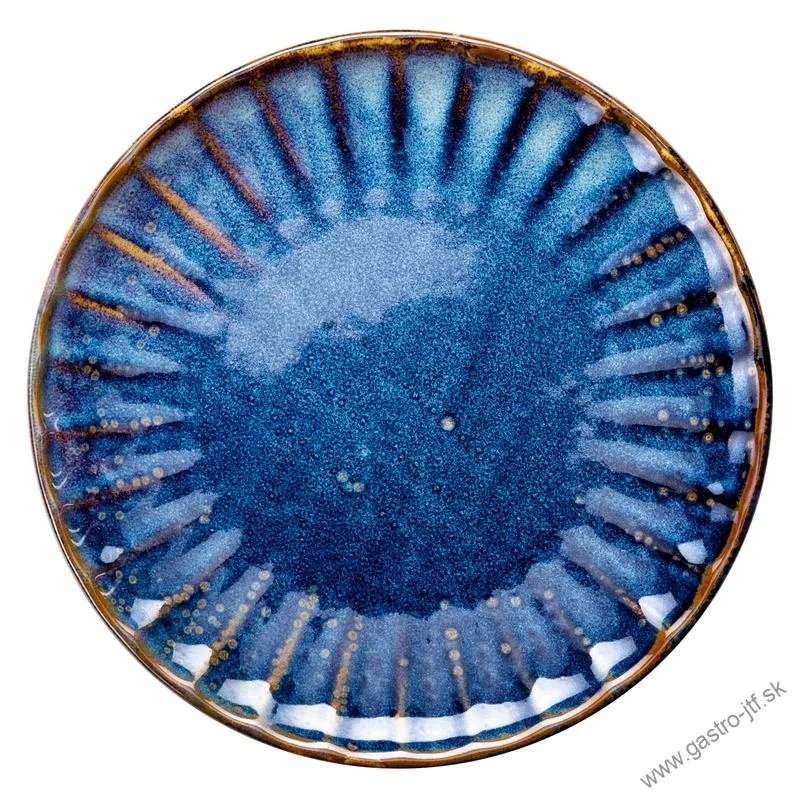 Deep blue tanier plytký pr. 20,5 cm