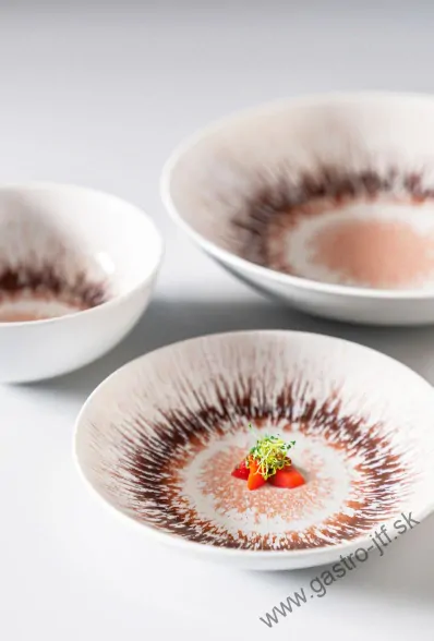 Tanier hlboký 17 cm Isabelle SPHERES RED