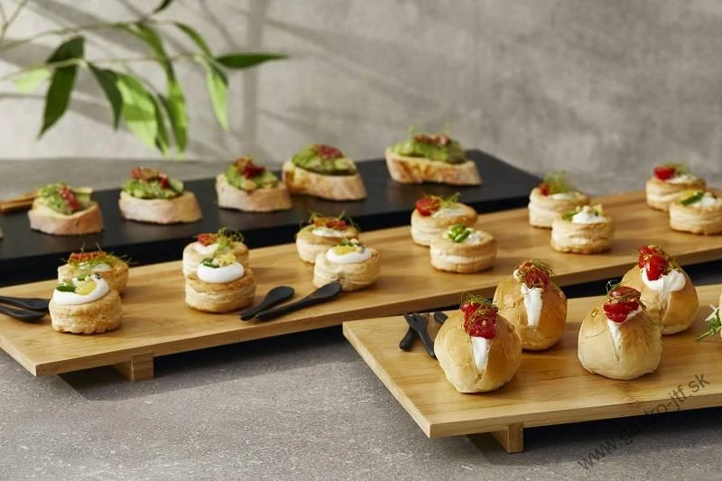 Sushi tácka BAMBUS 70x20x2.5 cm čierna