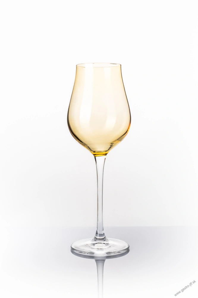 Farebné poháre na prosecco 250 ml YELLOW (4 ks)