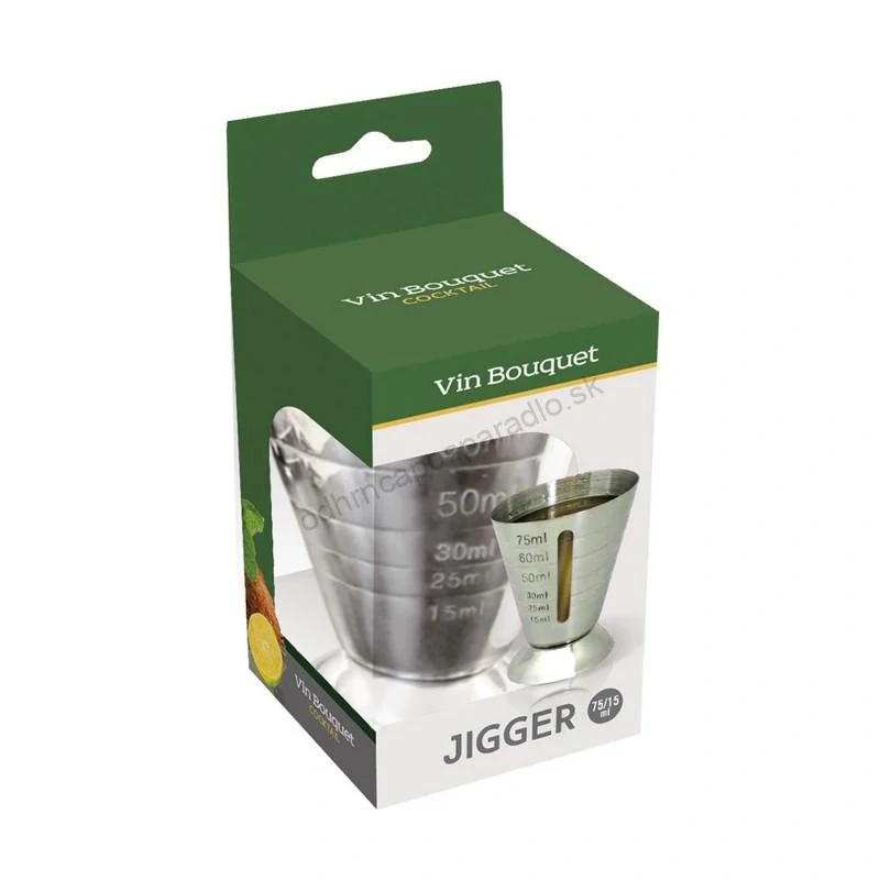 Odmerka nerez s priezorom 15-75 ml