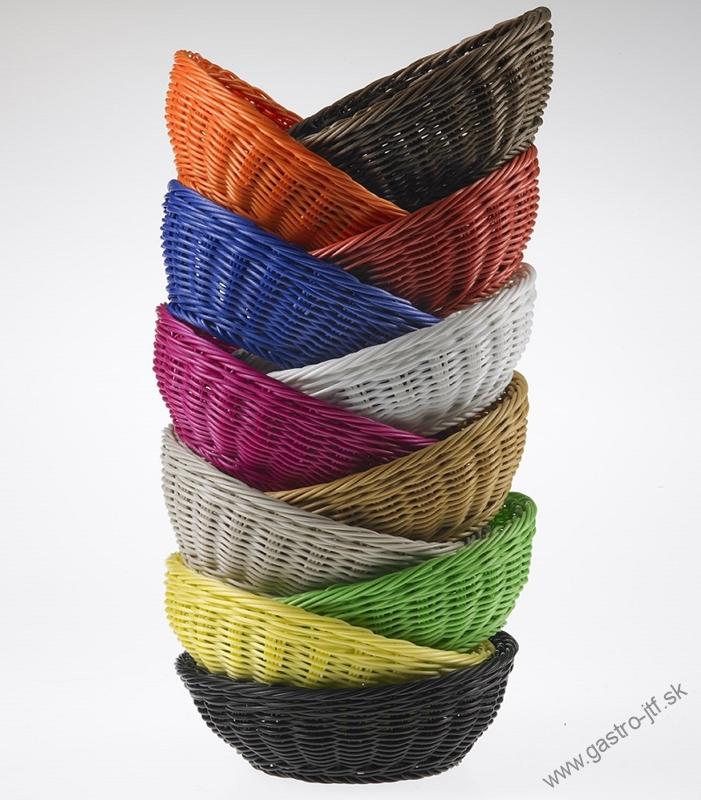Košík na chlieb modrý 20x6,5 cm PP, do umývačky