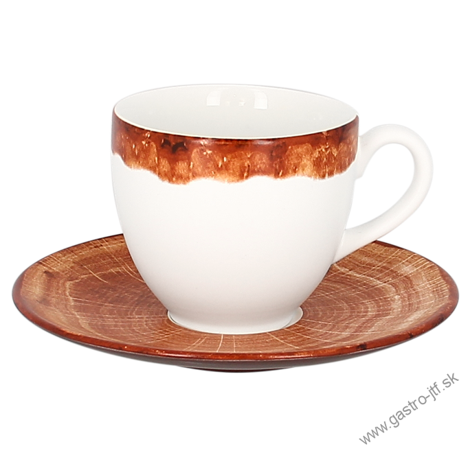Podšálka 13 cm k šálke 9cl  WOODART TIMBER BROWN
