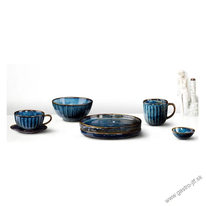 Deep blue tanier plytký pr. 20,5 cm